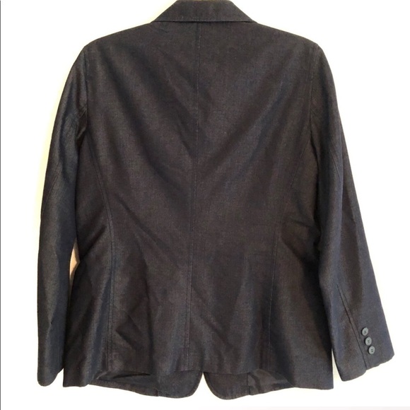 Liz Claiborne Blue Blazer. Petite Medium. - Picture 2 of 8